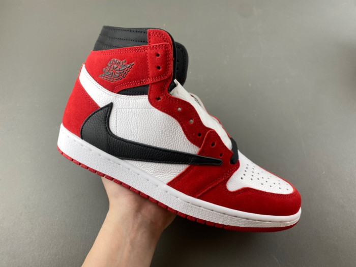 AIR JORDAN 1 TRAVIS SCOTT WHITE RED AND BLACK DH3227-601